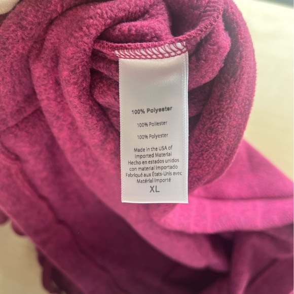 NWT Beyond Yoga New Terrain Pullover XL Heather Dark Beet Activewear Sweatshirt - Picture 7 of 11